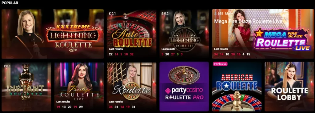 party casino roulette